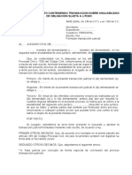 Transaccion Sobre Anulabilldad de Obllgacion Sujeta A Litigio