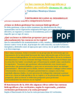 Leemos Sobre Las Cuencas Hidrográficas y Reflexionamos Sobre Su Cuidado