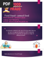 Food Fraud-Canned Food: Prepared By: Ahmed Nabaz VIBER:+9647708530774