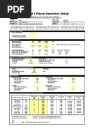 WorleyParsons Horizontal 2 Phase Separator Sizing