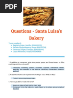 Questions - Santa Luisa's Bakery