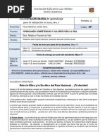 Grado 10° Guía 1 Paro Nacional, Dimensión Ética