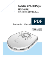 Samsung CD Yepp MCD mp67 Users Manual 275952