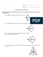 Chapter 5 Review Sheet