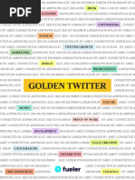 Golden Twitter by Fueler