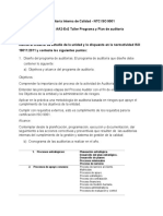 Taller Programa y Plan de Auditoría