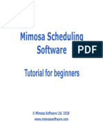 Mimosa Scheduling Software: Tutorial For Beginners