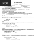 Activity Sheet Adjusting Entries Deferrals