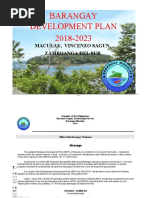 Barangay Development Plan 2018-2023: Maculay, Vincenzo Sagun, Zamboanga Del Sur