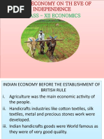 Indian Economy On The Eve of Independence