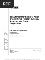 IEEE Standard For Electrical Power System Device Function Numbers, Acronyms, and Contact Designations