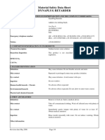 Material Safety Data Sheet Dynaplug Retarder