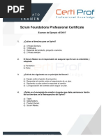 Mock Exam Scrum Foundations Professional Certificate (SFPC) 072017