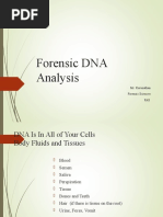 Forensic DNA Analysis: Mr. Kurunathan Forensic Sciences FAS