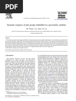 Article-Dynamic Response of Pile Groups Embedded in A Poroelastic Medium