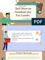 Hasil Observasi Perusahaan Jasa Exo Laundry: He O LL