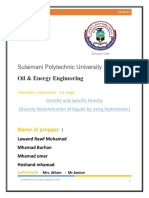 Density and Specific Gravity
