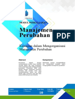 Modul 10 - Kesiapan Dalam Mengorganisasi Manajemen Perubahan