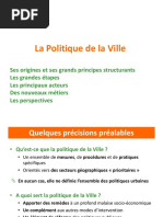 La Politique de La Ville