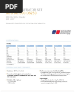 MTU DS250 Spec Sheet