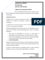 Cuentas de Los Elementos de Un Balance General (Activo J Pasivo y Capital)