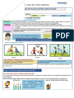 Ficha de Actividad 17 de Ed. Física de 5to 2021