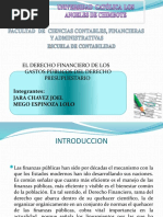 El Derecho Financiero de Los Gastos Públicos El Derecho Presupuestario