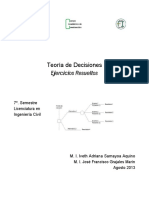 Teoría de Decisiones: Ejercicios Resueltos