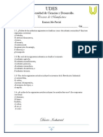 Examen 2do Parcial Procesos de Manufactura