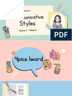 Communicative Styles