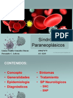 Exposicion de Sindrome Paraneoplasicos