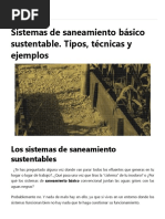 Sistemas de Saneamiento Básico Sustentable. Tipos, Técnicas y Ejemplos - OVACEN