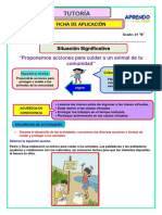 Ficha de Aplicación de Personal Social Del 08 de Noviembre 2ºb