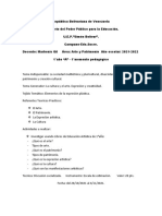 Planificación Arte y Patrimonio 1°año