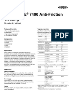 Folheto Tecnico - Molykote 7400 Anti-Friction Coating 71-0073E-01