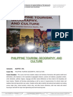 Philippine Tourism, Geography, and Culture