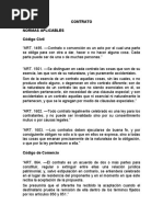 Contrato Normas Aplicables Código Civil