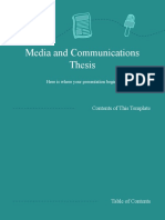 Media and Communications Thesis