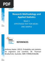 PPT05 - Hypothesis Test For Mean - One Sample