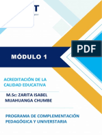 Modulo I Acreditacion de La Calidad Educativa