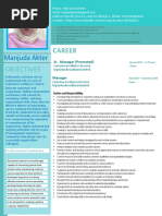 Manjuda Akter: Career Objectives