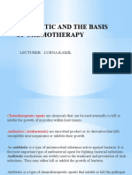 Antibiotic and The Basis of Chemotherapy: Lecturer: Lubna Kamil