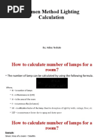 Lumen Method Lighting Calculation