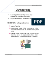 REASONS For Using Outsource:: Systems Analysis and Design