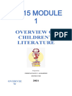 Ele15 Module 1: Overview of Children'S Literature