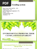 Environmental Problems, Their Causes, and Sustainability