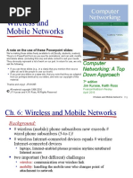 Wireless and Mobile Networks: Computer Networking: A Top Down Approach