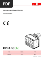 Kerosene and Gas Oil Burner: One Stage Operation