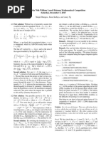 Solutions To The 76th William Lowell Putnam Mathematical Competition Saturday, December 5, 2015