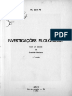 Investigações Filológicas - Said Ali